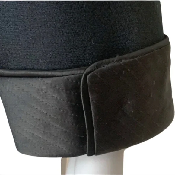 NOLAN MILLER Vintage Evening Jacket Blazer Black Wool Satin Embellished Size 10 - Picture 8 of 14